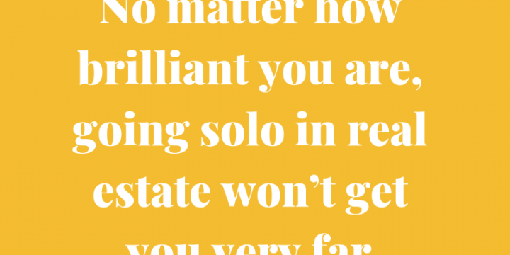 Inspiration: Don’t Go Solo